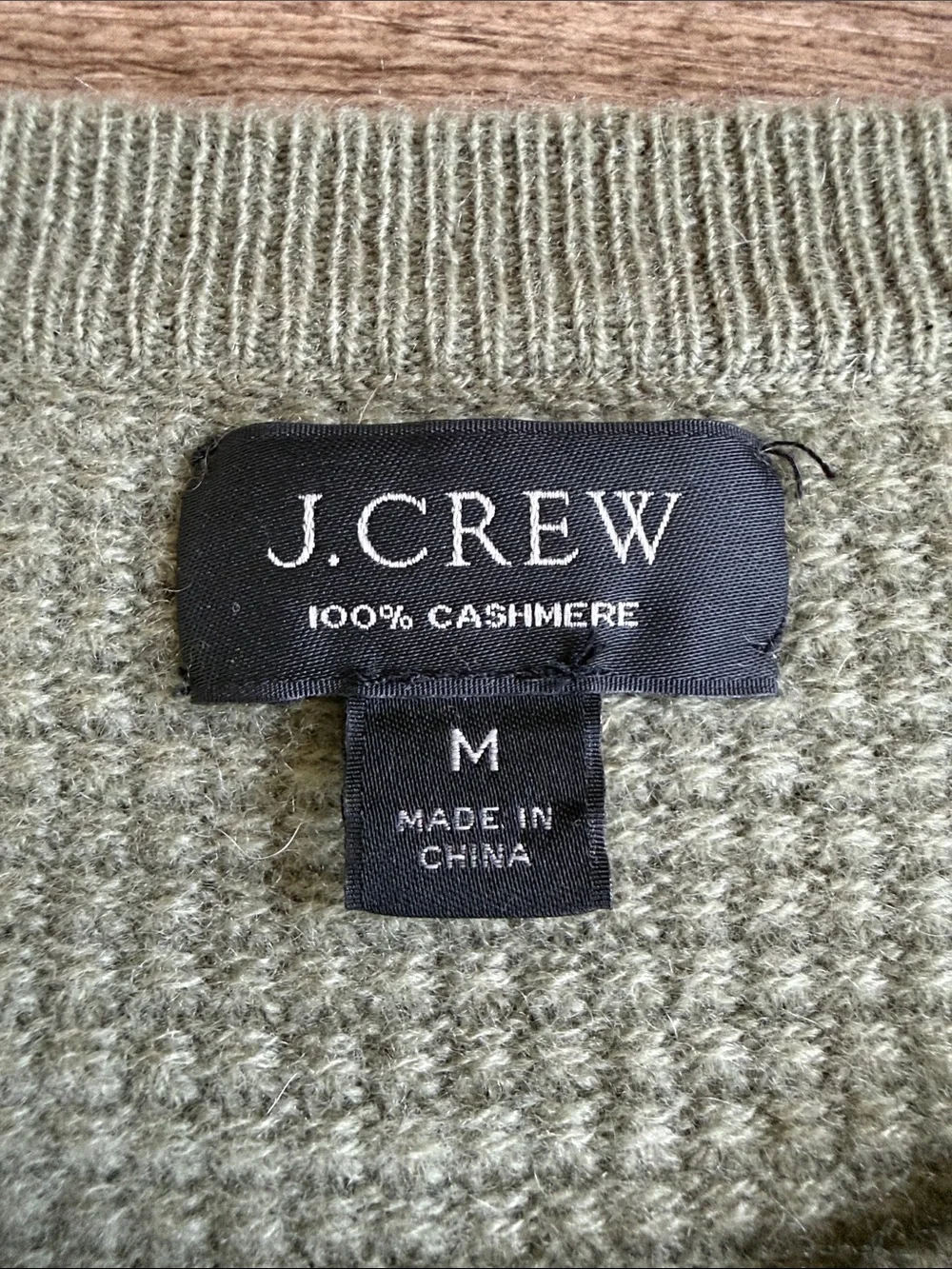 J Crew Men's Cashmere Waffle-Knit Crewneck